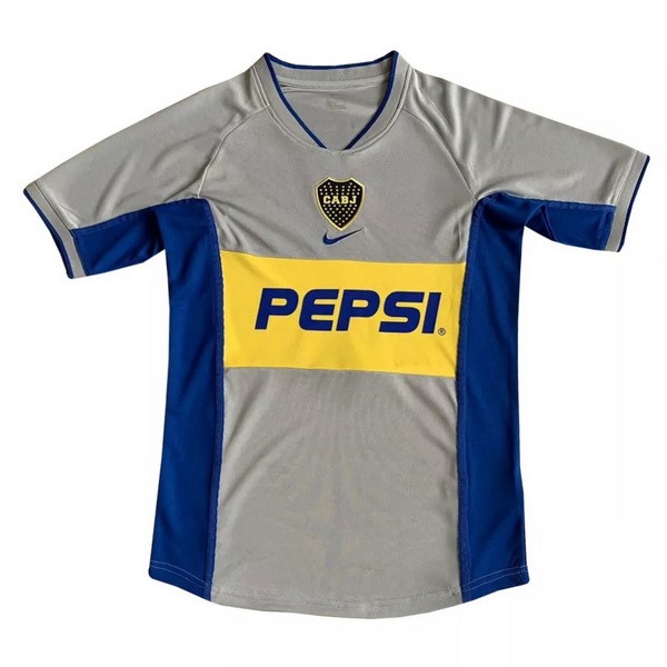 Thailande Maillot Football Boca Juniors Exterieur Retro 2002 Gris